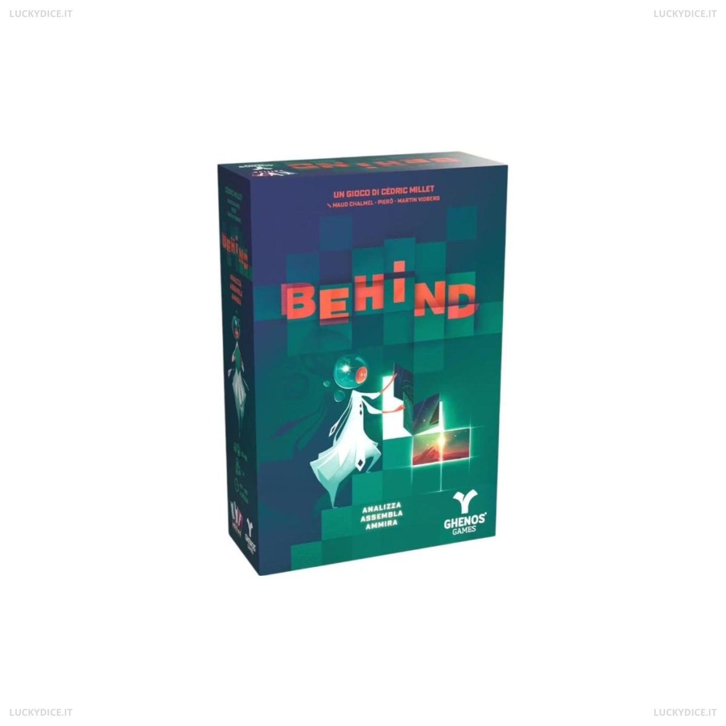 Behind