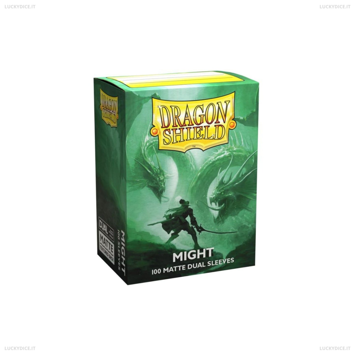 Bustine Standard Dragon Shield 100 Matte Dual Sleeves - MIGHT