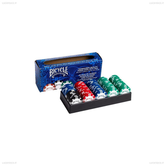 Bicycle - Set di 100 Chips da Poker