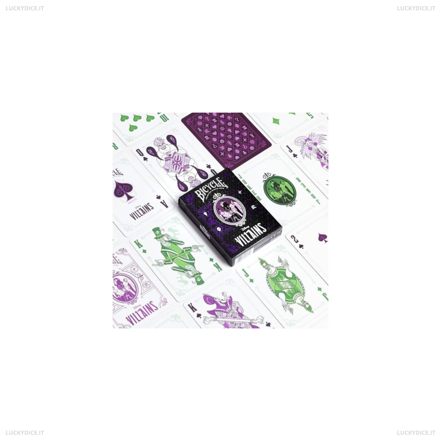 Carte Bicycle - Disney Villains Purple