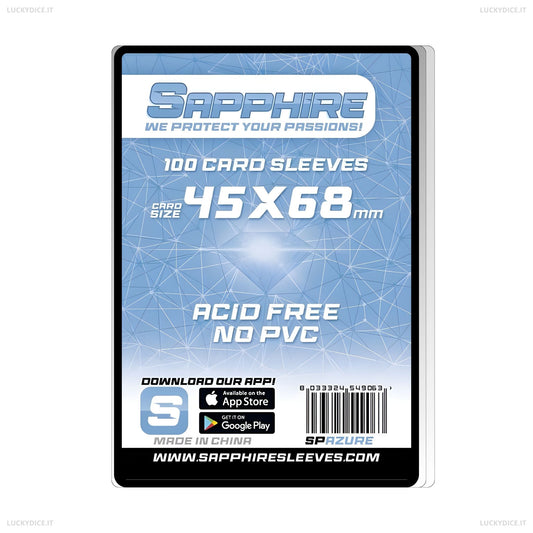 Sapphire Sleeves AZURE - 100 Bustine Protettive 45x68mm