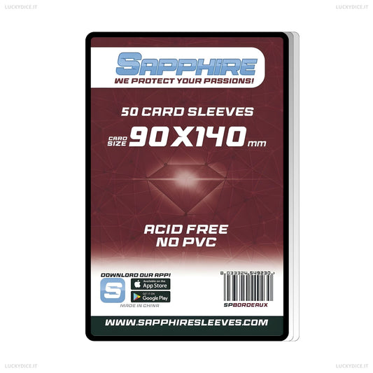 Sapphire Sleeves BORDEAUX - 50 Bustine Protettive 90X140mm