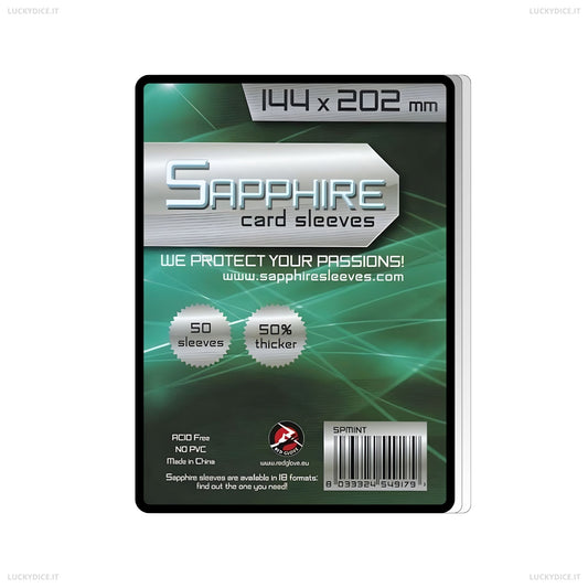 Sapphire Sleeves MINT - 50 Bustine Protettive 144x202mm