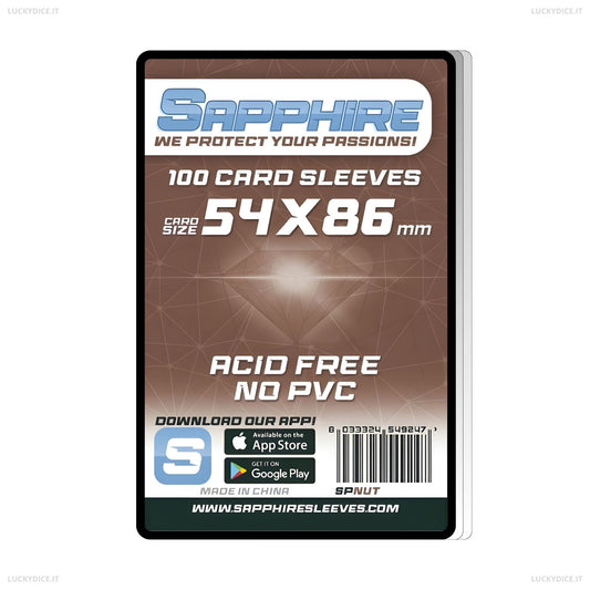 Sapphire Sleeves NUT - 100 Bustine Protettive 54x86mm