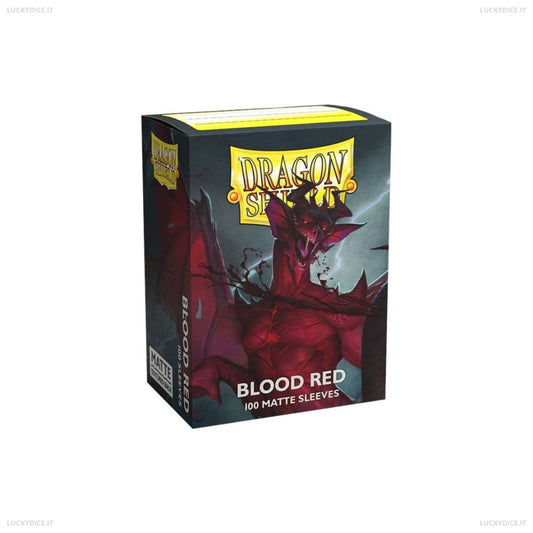 Bustine Standard Dragon Shield 100 Matte BLOOD RED