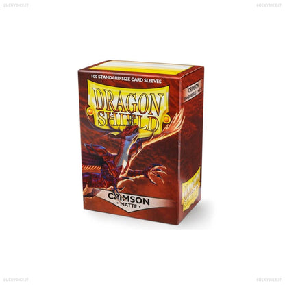 Bustine Standard Dragon Shield 100 Matte CRIMSON