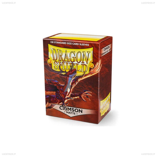 Bustine Standard Dragon Shield 100 Matte CRIMSON