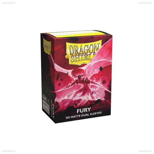 Bustine Standard Dragon Shield 100 Matte Dual Sleeves - FURY
