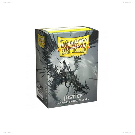 Bustine Standard Dragon Shield 100 Matte Dual Sleeves - JUSTICE