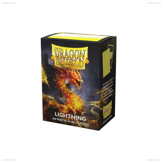 Bustine Standard Dragon Shield 100 Matte Dual Sleeves - LIGHTNING