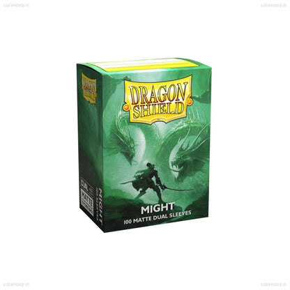 Bustine Standard Dragon Shield 100 Matte Dual Sleeves - MIGHT