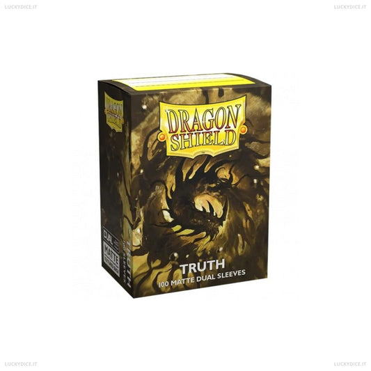 Bustine Standard Dragon Shield 100 Matte Dual Sleeves - TRUTH