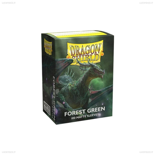 Bustine Standard Dragon Shield 100 Matte FOREST GREEN