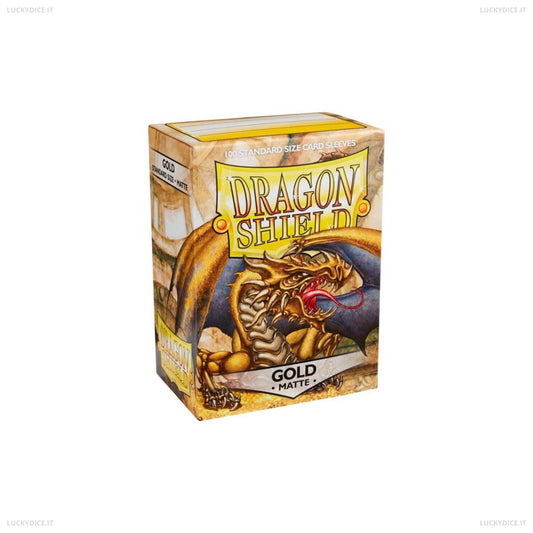Bustine Standard Dragon Shield 100 Matte GOLD
