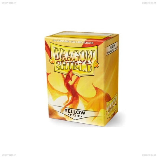 Bustine Standard Dragon Shield 100 Matte YELLOW