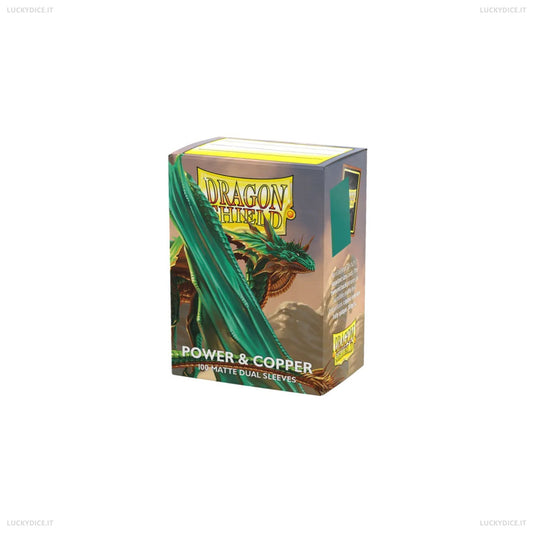 Bustine Standard Dragon Shield 100 Matte Dual - Power & Copper