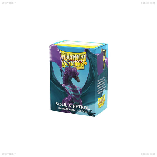 Bustine Standard Dragon Shield 100 Matte Dual - Soul & Petrol